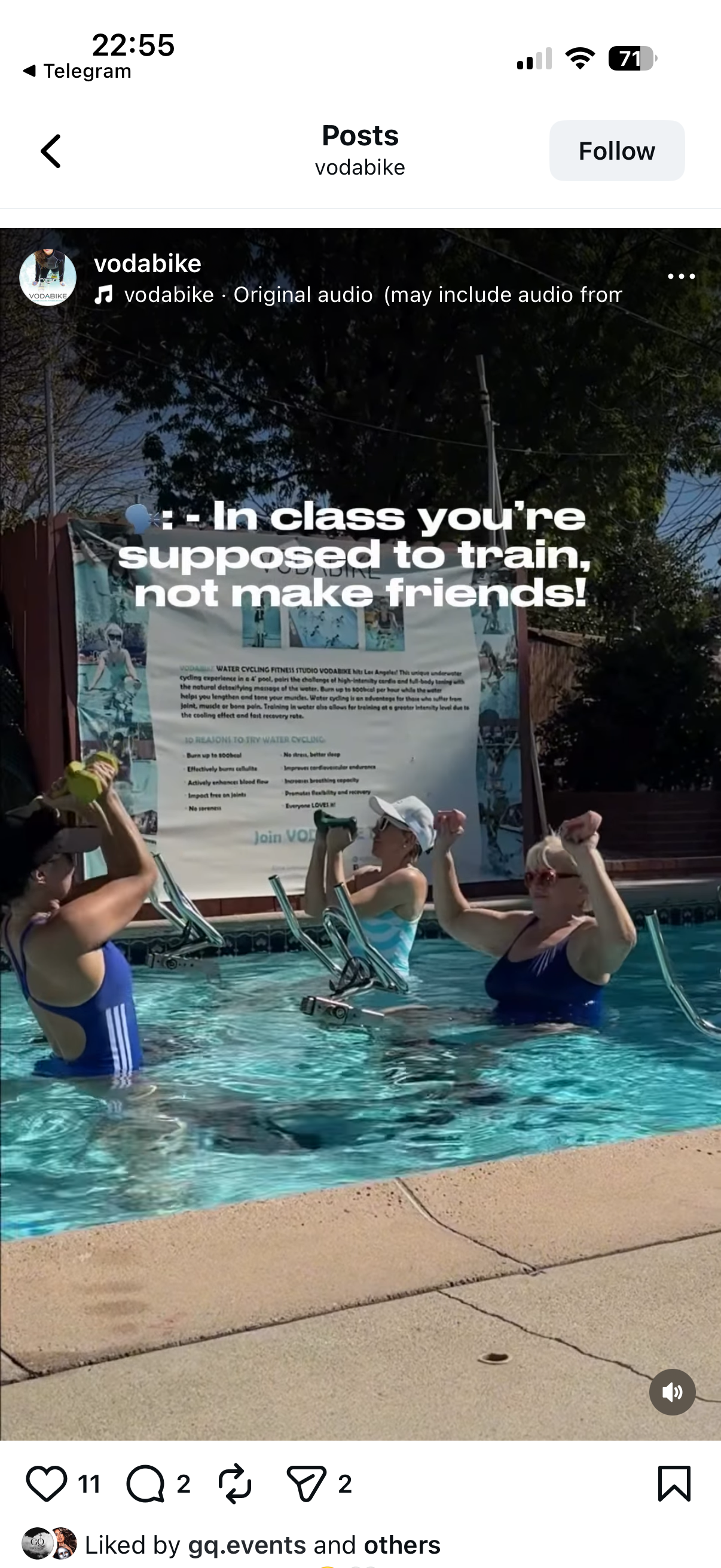 Group class training