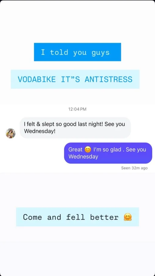 Client text review - VODABIKE antistress