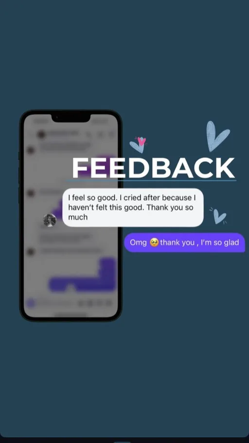 Client photo review - feedback phone mockup